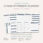 Job Search Planner Application Organizer Bundle application tracker sample pages
