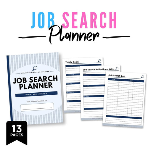 Job Search Planner Application Organizer Bundle application tracker page
