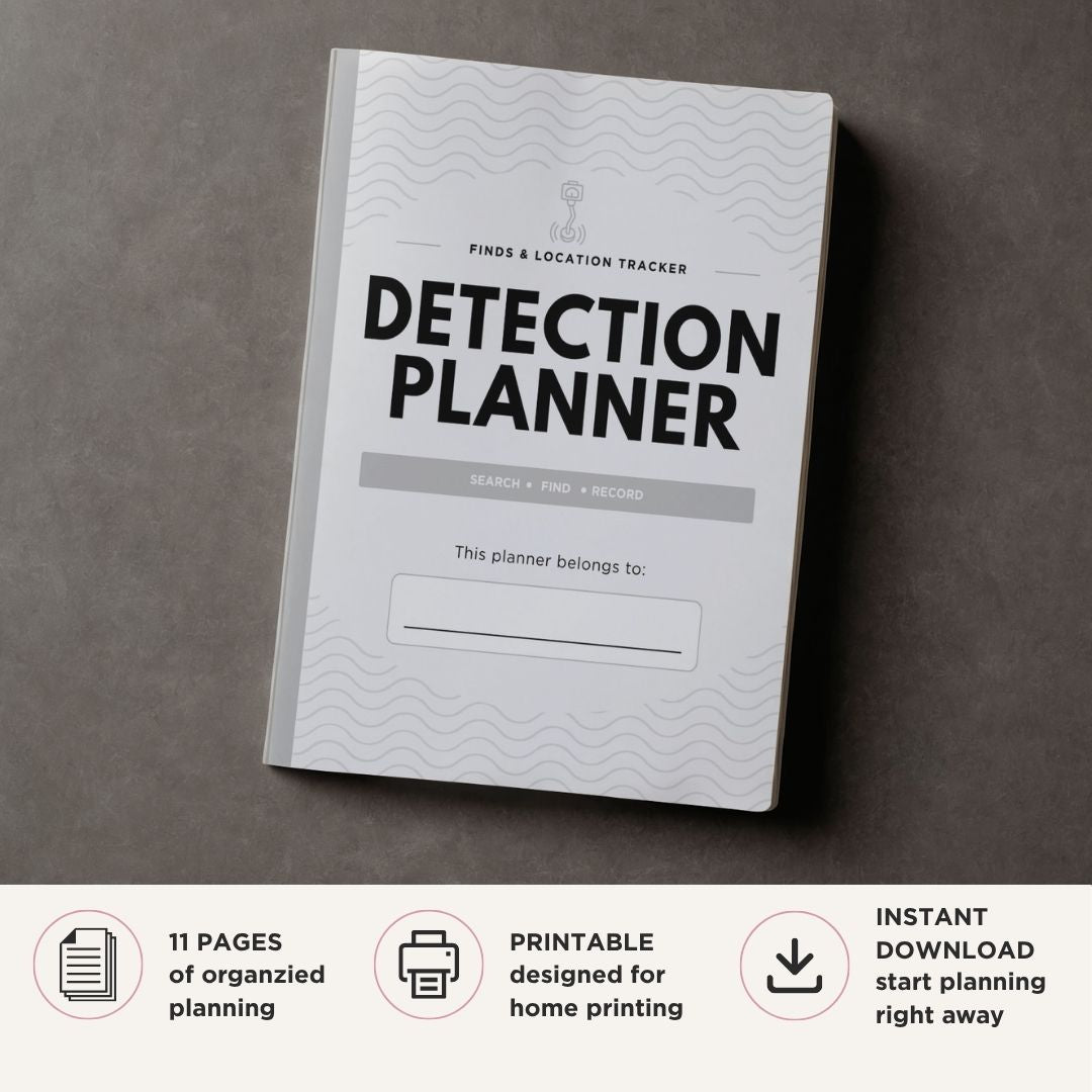 Metal Detection Logbook Finds & Location Tracker Bundle finds cover page

