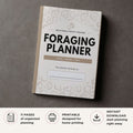 Mushroom Foraging Log Wild Food & Safety Tracker Bundle find log cover page