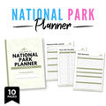 National Parks Journal Travel Memory Log Bundle travel journal page
