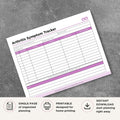 Arthritis Symptom Tracker Printable Pain & Flare Log symptom log page
