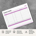 Eczema Symptom Tracker Printable Skin Flare Log flare tracker page