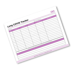 Long COVID Tracker Post-COVID Symptom Monitoring Log Printable symptom log page