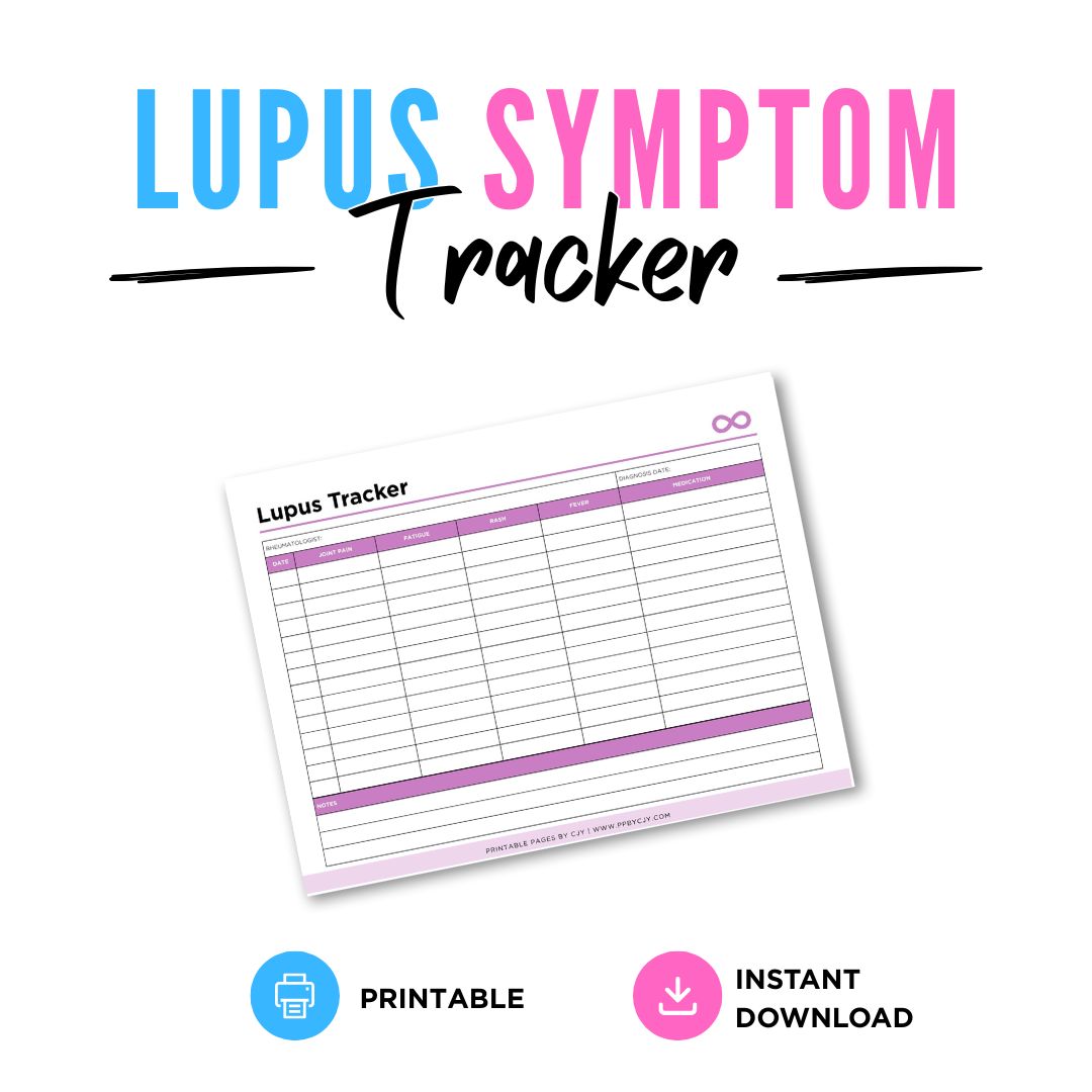 Lupus Tracker Health & Symptom Log symptom tracker page
