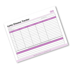 Lyme Disease Tracker Lyme Symptom & Treatment Log Printable symptom log page