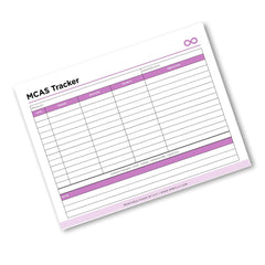 MCAS Tracker Mast Cell Activation Syndrome Symptom Log Printable symptom log page