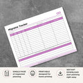 Migraine Tracker Headache & Migraine Episode Log Printable symptom tracker page