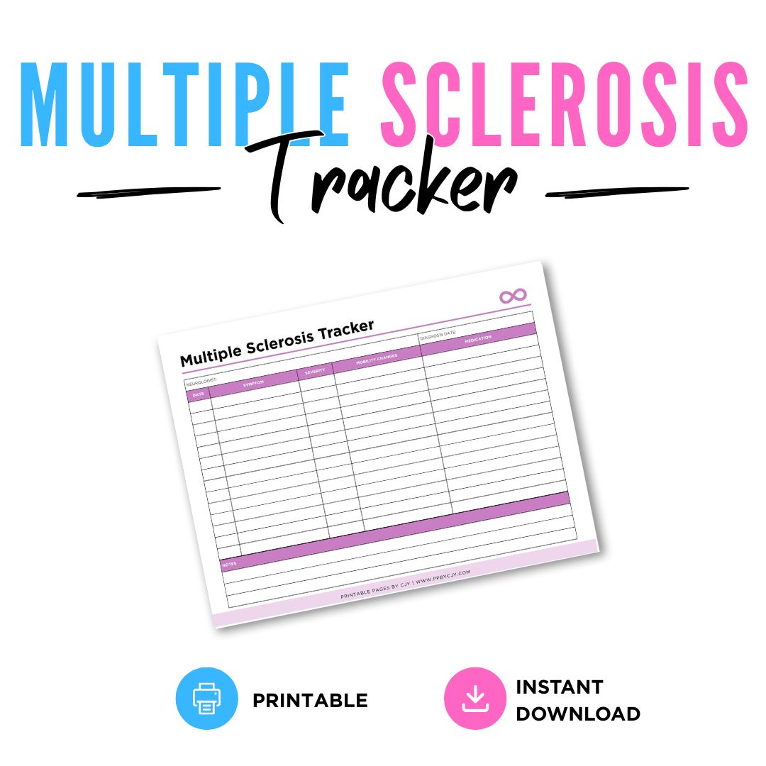 Multiple Sclerosis Tracker Health & Symptom Log symptom tracker page
