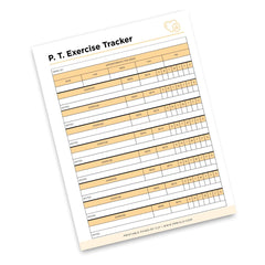 Physical Therapy Exercise Tracker Printable Rehab Exercise Log exercise tracker page
