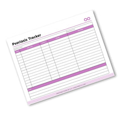 Psoriasis Tracker Printable Skin Condition Log flare tracker page
