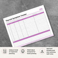 Thyroid Symptom Tracker Daily Health Journal symptom tracker page
