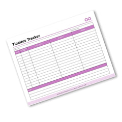 Tinnitus Tracker Printable Ringing Ear Symptom Log symptom tracker page
