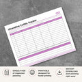 Ulcerative Colitis Tracker UC Symptom & Flare Tracker Printable symptom log page