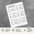 Lunchbox Planner printable meal and snack organizer for bento box lunch planning and meal prep
