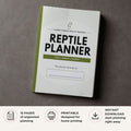 Reptile Care Planner printable lizard and snake pet health bundle for reptile care and habitat tracking cover page