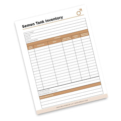 Semen Tank Inventory printable livestock and farm tracker for breeding storage and reproductive inventory management
