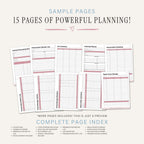 Canning and Preserve Planner printable kitchen recipe tracker bundle for food preservation and batch tracking
