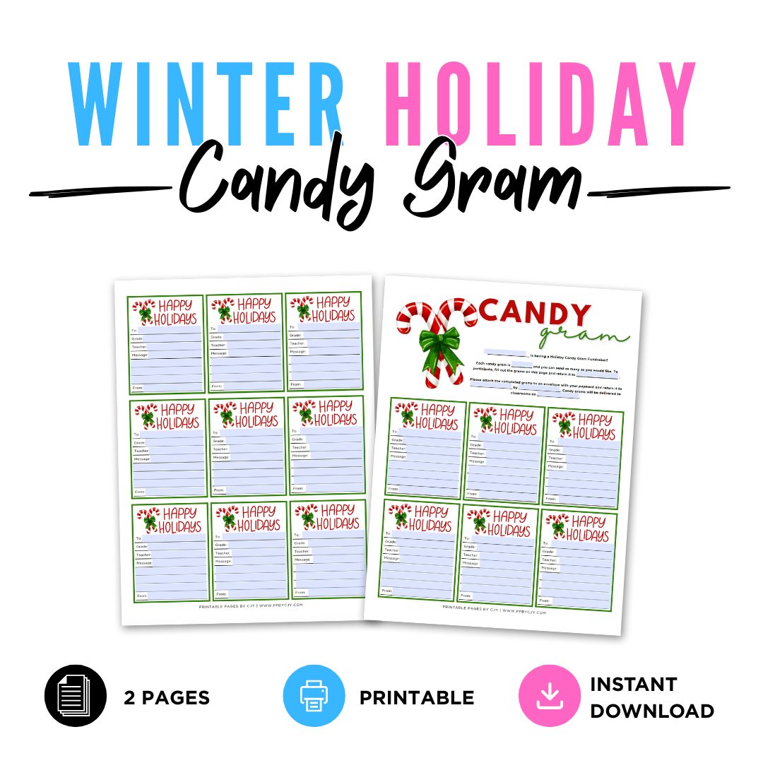 Two Christmas-themed fillable forms on a white background