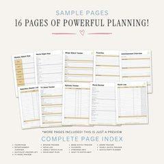 Movie and TV Tracker Planner printable film and series watchlist bundle for entertainment tracking
