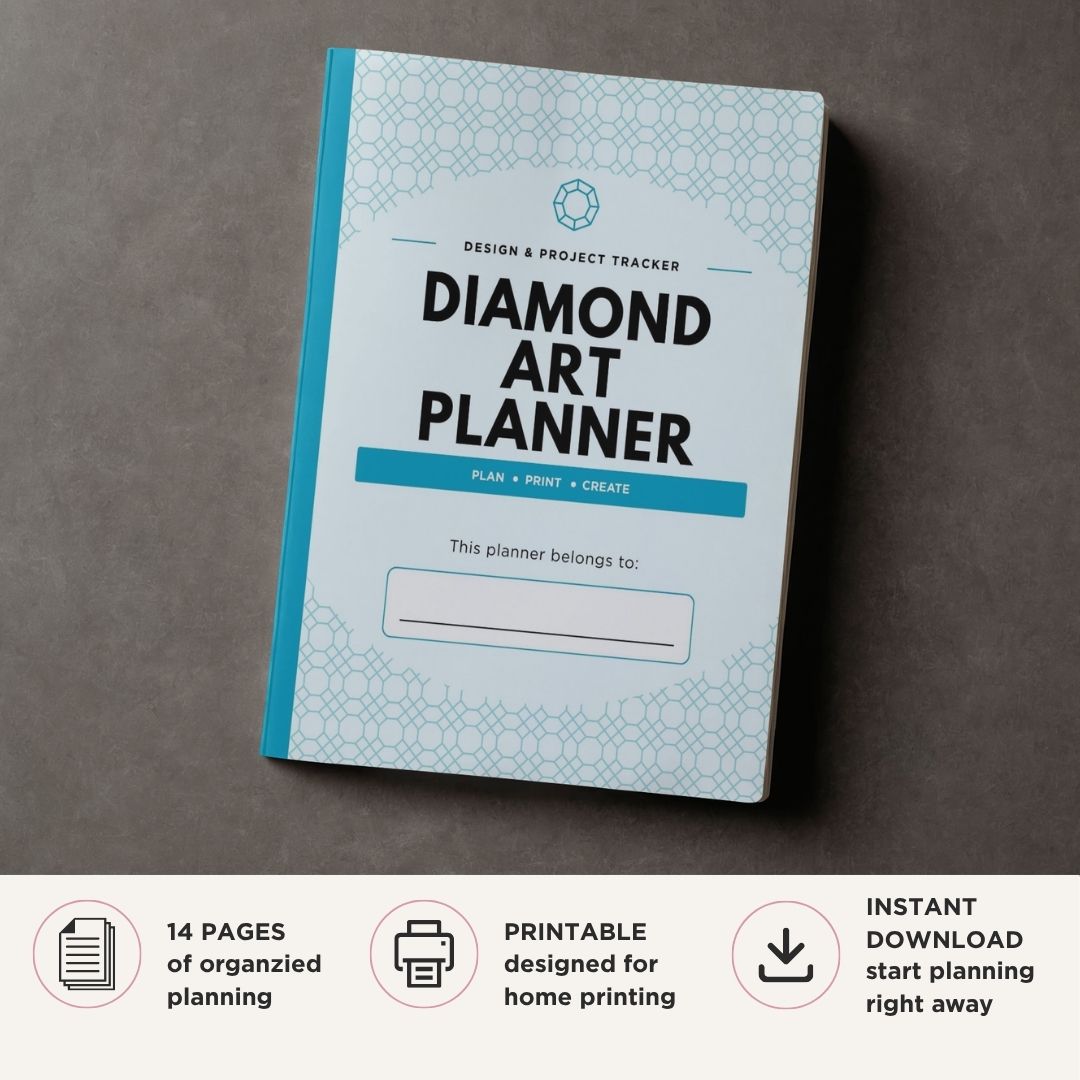 Diamond Art Planner printable drill inventory and craft painting bundle for diamond painting project tracking
