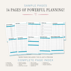 Diamond Art Planner printable drill inventory and craft painting bundle for diamond painting project tracking
