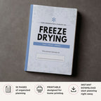 Freeze Drying Planner printable food preservation and storage log bundle for batch tracking and inventory management
