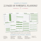 Gap Year Planner printable travel and life planning journal bundle for goals budgeting and personal development
