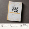 School Admin Forms printable teacher and classroom log bundle for attendance records and school administration tracking
