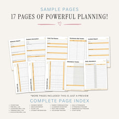 School Admin Forms printable teacher and classroom log bundle for attendance records and school administration tracking
