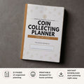 Coin Collecting Planner printable numismatics organizer and value tracker bundle for coin inventory and collection management
