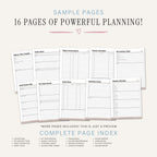 Fantasy Football Planner Draft Kit & League Tracker Bundle draft sample pages