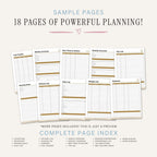 Delivery Driver Planner Route & Earnings Tracker Bundle sample pages
