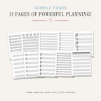 Blank Sheet Music Planner printable music writing pages with treble bass guitar piano and kids staff paper templates
