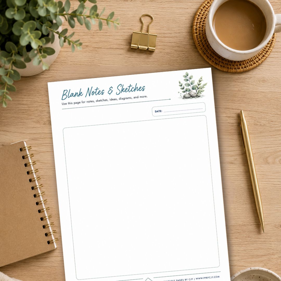 Blank Notes & Sketches