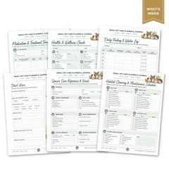 Small Animal Care Planner & Journal
