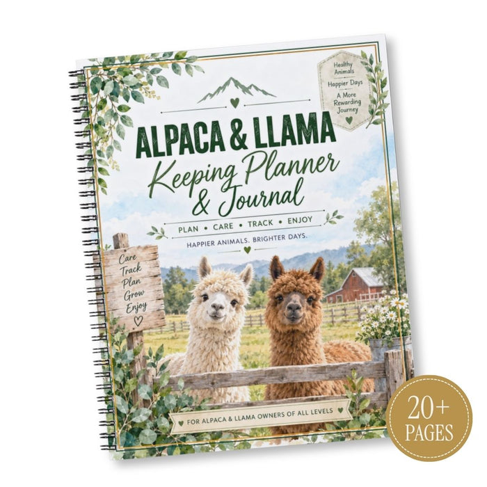 Alpaca & Llama Keeping Planner & Journal