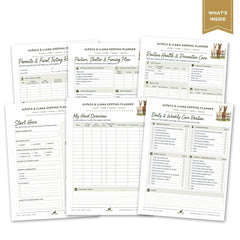 Alpaca & Llama Keeping Planner & Journal