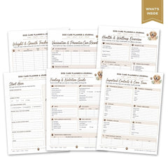Dog Care Planner & Journal
