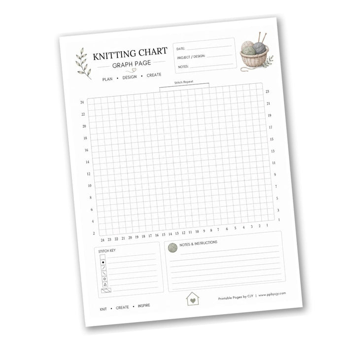 Knitting Chart Graph Page
