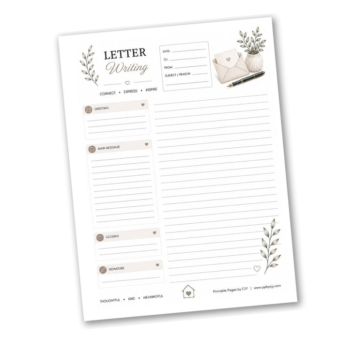 Letter Writing Page