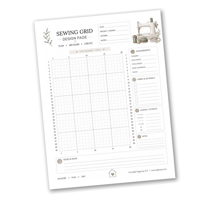 Sewing Grid Design Page