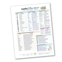 Laundry & Stain Reference