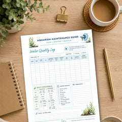 Aquarium Maintenance Water Quality Log