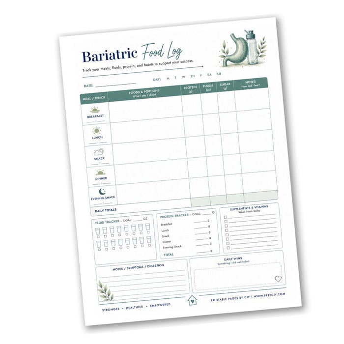 Bariatric Food Log