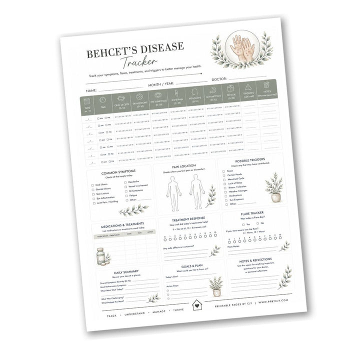 Behçet’s Disease Symptom Tracker