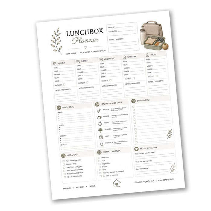 Lunchbox Planner