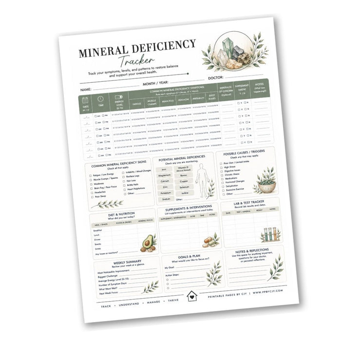 Mineral Deficiency Symptom Tracker