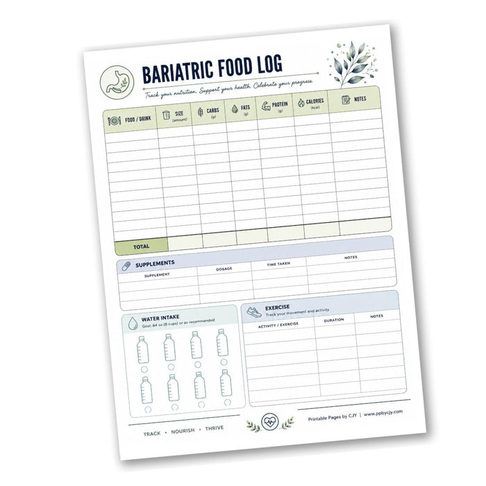 Bariatric Food Log