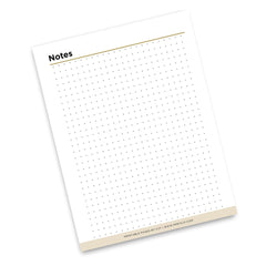 A single printable notes page with a dotted grid layout, labeled 'Notes' at the top left, shown on a clean white background.